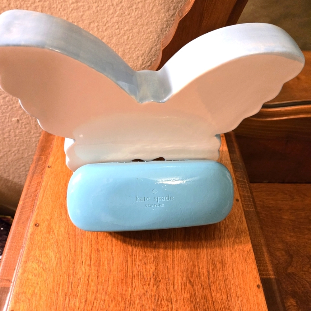 Kate Spade Blue Glasses Case